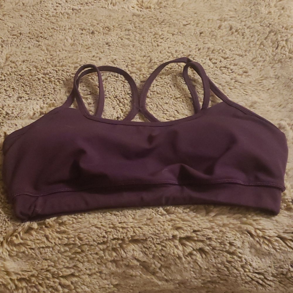 Gaiam purple racerback sports bra